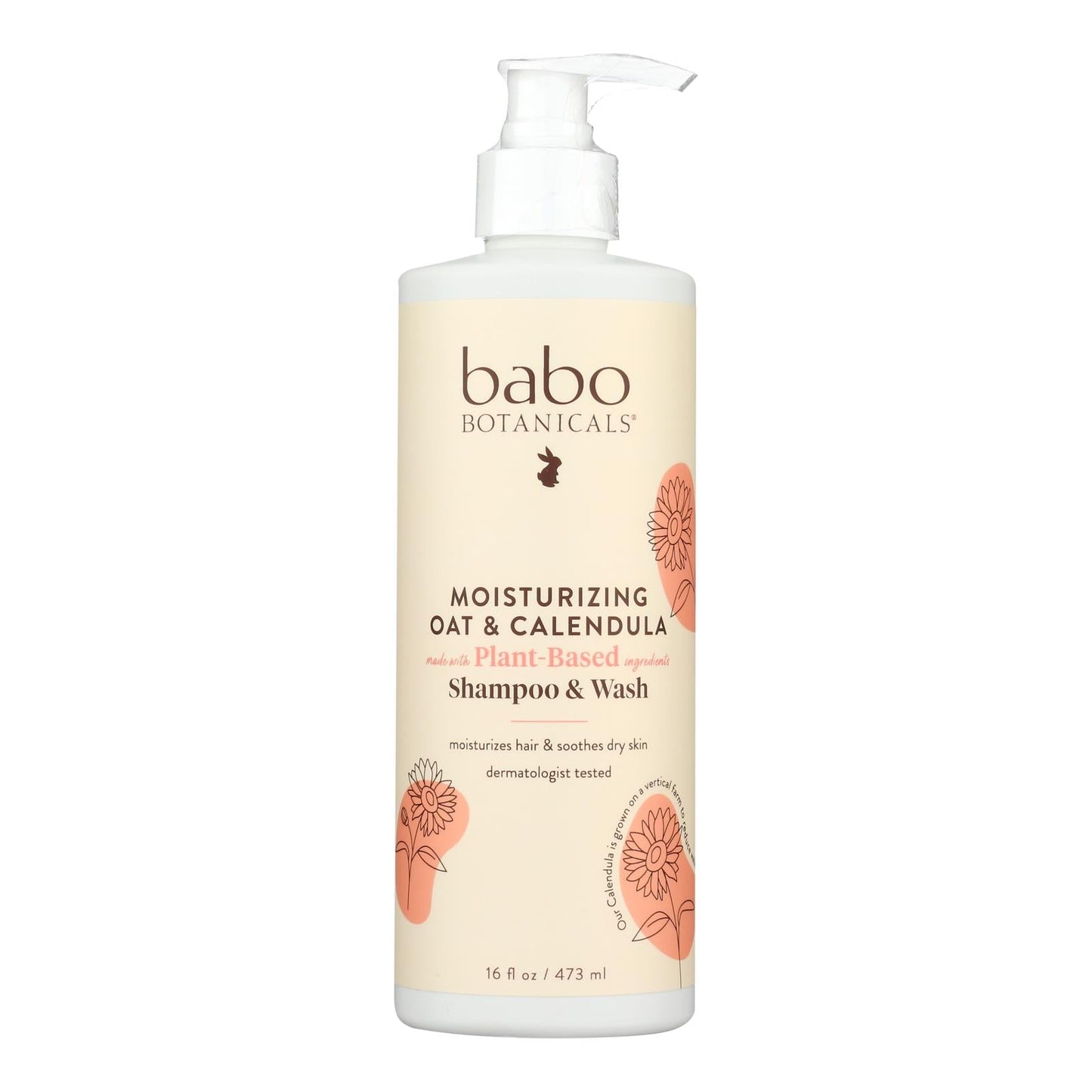 Babo Botanicals Oatmilk Baby Shampoo & Wash 16 Oz
