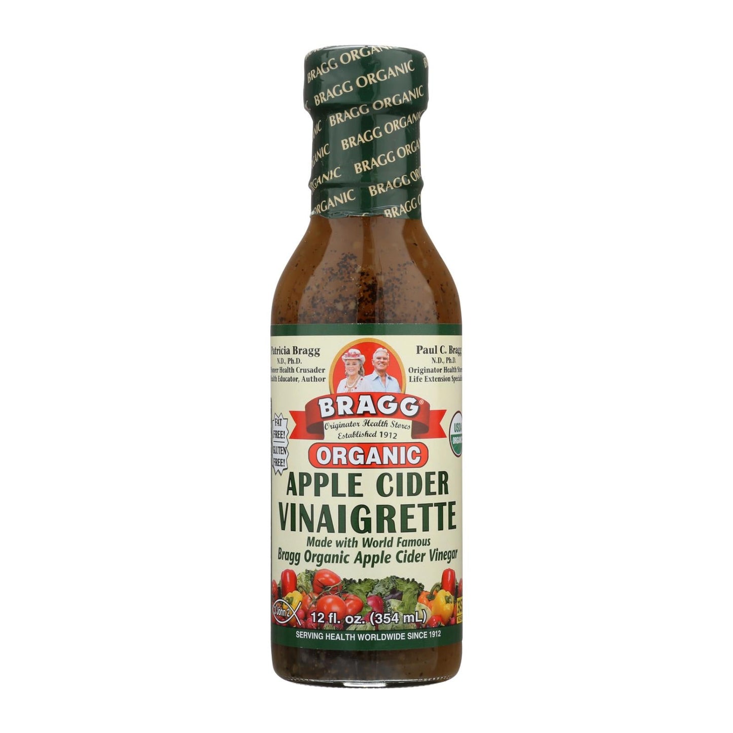 Bragg - Organic Raw Apple Cider Vinaigrette Dressing - Case of 6 - 12 Fl oz.